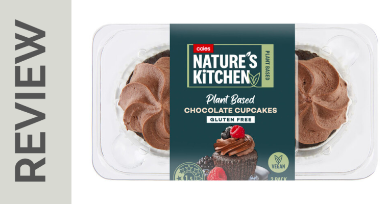 Review: Coles plant-based chocolate cupcake