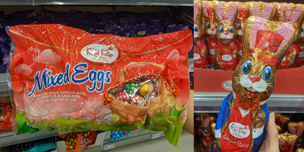 Gluten free Red Tulip Easter eggs are in Australia. Choose from mini eggs or the classic Elegant Rabbit.