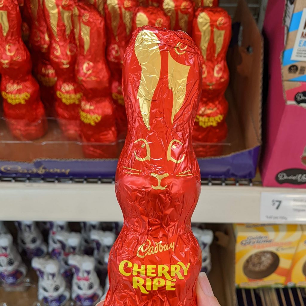 Cherry ripe easter bunny is gluten free as well. 