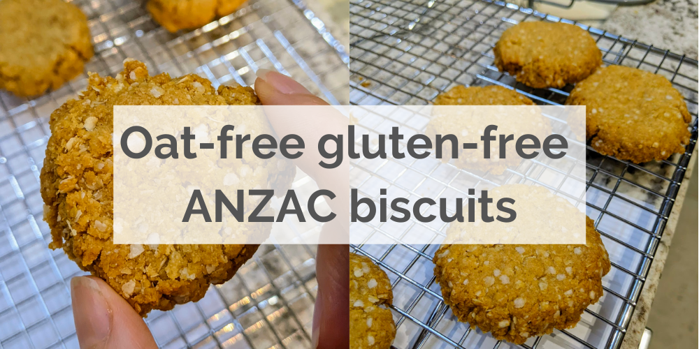 Oat-free, gluten-free ANZAC biscuits