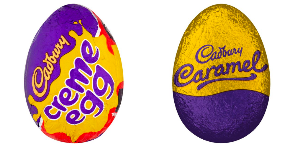 Cadbury creme egg ja caramel egg ovat gluteeniton.