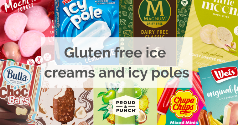 Gluten Free Ice Creams and Icy Poles