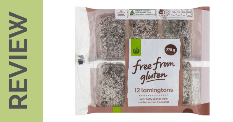 Woolworths Gluten Free Lamingtons are Perfect!