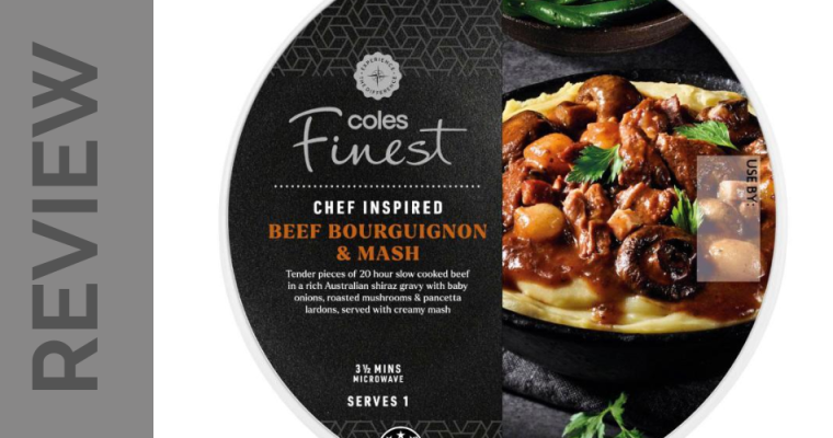 Coles Finest beef bourguignon