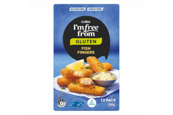 Packaging for gluten free fish fingers