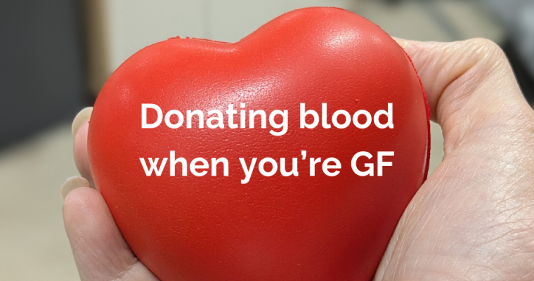 Donating blood if you’re coeliac