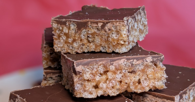 Gluten free Mars bar slice, Curly Wurly slice