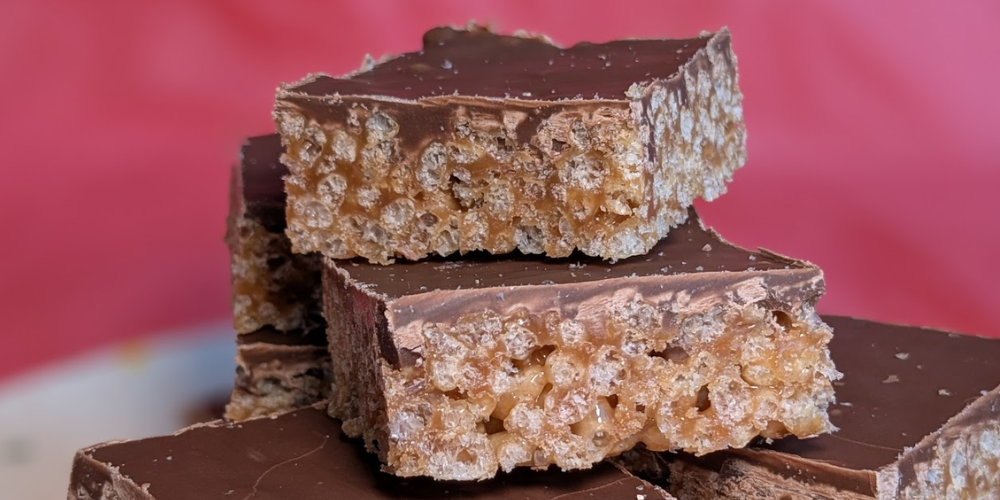 Gluten free Mars bar slice, Curly Wurly slice